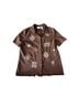 Alfred Dunner Solid Brown Short Sleeve Button-Down Shirt Size 18 - photo 11