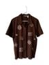 Alfred Dunner Solid Brown Short Sleeve Button-Down Shirt Size 18 - photo 1