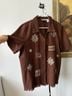 Alfred Dunner Solid Brown Short Sleeve Button-Down Shirt Size 18 - photo 5