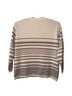 Liz Claiborne 100% Cotton Stripes Black Tan Pullover Sweater Size M - photo 2