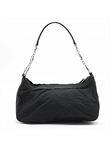 Christian Dior Christian Dior Cannage Leather Chain Shoulder Bag Tote Black Women's (view 2)