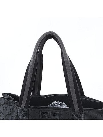 Gucci Gucci GG Nylon Leather Tote Bag Shoulder Business Black Men's Women's (view 2)