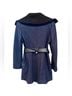 Via Spiga Blue Black Wool Coat Size 6 - photo 5