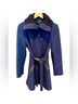 Via Spiga Blue Black Wool Coat Size 6 - photo 4