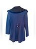 Via Spiga Blue Black Wool Coat Size 6 - photo 13