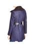 Via Spiga Blue Black Wool Coat Size 6 - photo 2