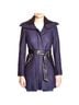 Via Spiga Blue Black Wool Coat Size 6 - photo 1