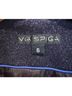 Via Spiga Blue Black Wool Coat Size 6 - photo 3