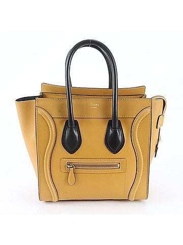 Céline Celine Luggage Micro Shopper Leather Handbag Tote Bag for Women (view 1)