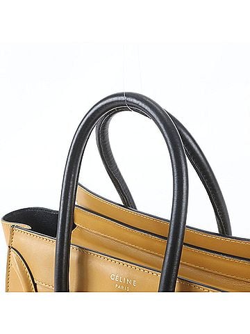 Céline Celine Luggage Micro Shopper Leather Handbag Tote Bag for Women (view 2)