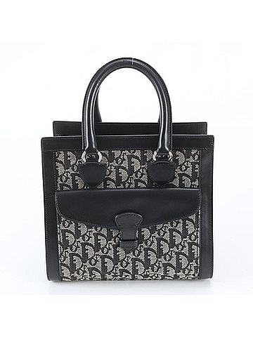 Christian Dior Christian Dior Trotter BO B 0032 Leather Tote Bag Handbag Black Women's (view 1)