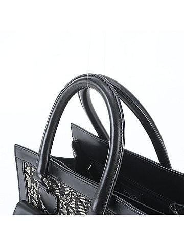 Christian Dior Christian Dior Trotter BO B 0032 Leather Tote Bag Handbag Black Women's (view 2)