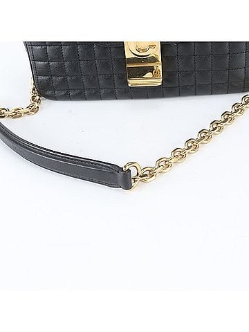 Céline Celine C Medium Quilted Leather 2-Way Chain Shoulder Bag for Women (view 2)