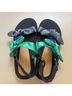 Stuart Weitzman Color Block Solid Multi Color Sandals Size 7 1/2 - photo 6