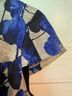 Kensie 100% Polyester 100% Polyester Floral Blue Gray Short Sleeve Blouse Size M - photo 4