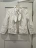 Trina Turk 97% Cotton 3% Elastoester 100% Acetate White Jacket Size 4 - photo 13