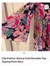 Lilly Pulitzer 100% Rayon Floral Multi Color Short Sleeve Blouse Size XXS - photo 4