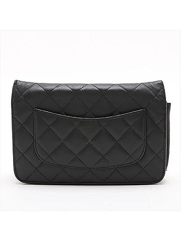Chanel Chanel Matelassé Lambskin Leather Long Wallet/Shoulder Bag with Serial Seal - Women's (view 2)