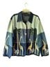 New Directions 100% Cotton Print Multi Color Denim Jacket Size L - photo 1