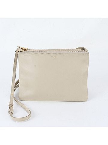 Céline Celine Trio Leather Shoulder Bag Crossbody for Women (view 1)