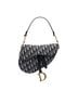 Dior 100% Canvas Blue Oblique Canvas Saddle Bag One size - photo 1