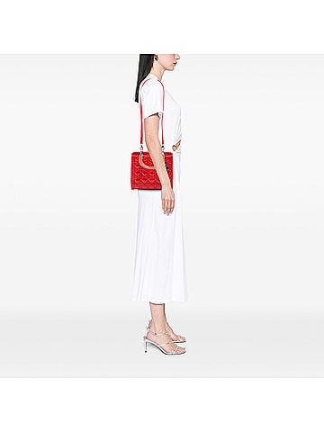 Dior Medium Patent Cannage Lady Dior (view 2)