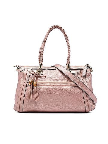 Gucci Metallic Pebbled Calfskin Bella Satchel (view 1)