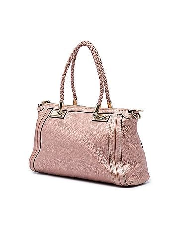 Gucci Metallic Pebbled Calfskin Bella Satchel (view 2)