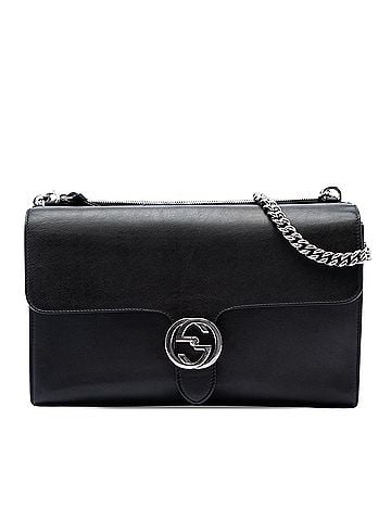 Gucci Medium Leather Dollar Interlocking G Crossbody (view 1)