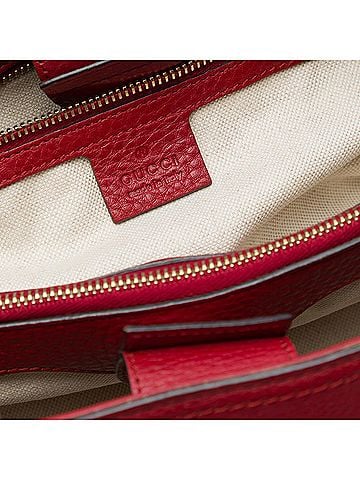 Gucci Medium Calfskin Bamboo Shopper Satchel (view 2)