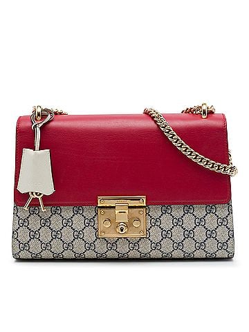 Gucci Medium GG Supreme Padlock Shoulder Bag (view 1)