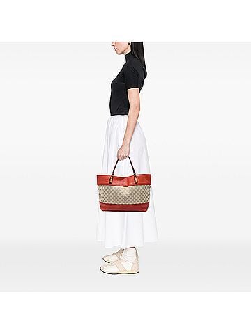 Gucci Large GG Canvas Laidback Crafty Tote (view 2)