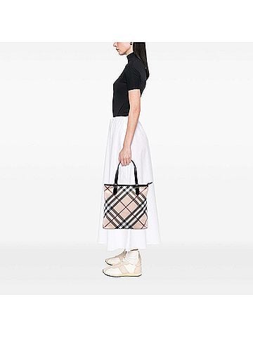 Burberry Supernova Check Coated Canvas Tote (view 2)
