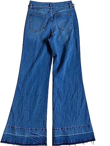 Mica London Blue Wide Leg Jeans (view 2)