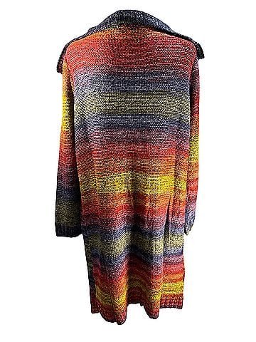 Saachi Rainbow Long Cardigan Coat (view 2)