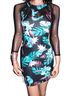 Guess Floral Teal Cocktail Dress Size XS - photo 3