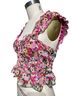 Astr 100% Poly Chiffon Floral Multi Color Sleeveless Top Size M - photo 4