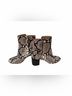 Tory Burch 100% Leather Snake Print Black Gray Ankle Boots Size 8 - photo 5