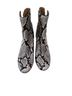 Tory Burch 100% Leather Snake Print Black Gray Ankle Boots Size 8 - photo 2