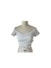 Astr White Short Sleeve Blouse Size M - photo 1