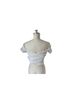 Astr White Short Sleeve Blouse Size M - photo 2