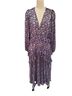 Maje 100% Polyester Floral Purple White Casual Dress Size XL - photo 1