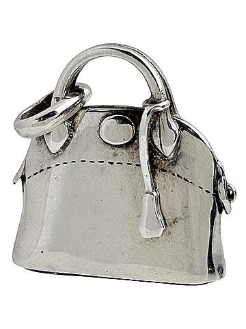 Hermès Hermes Bolide motif pendant top, pill case, sterling silver (925), silver, women's. (view 1)