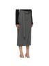 Helmut Lang 60% Wool 35% Polyester 2% Elastane 100% Cotton Gray Wool Skirt Size 8 - photo 1