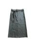 Helmut Lang 60% Wool 35% Polyester 2% Elastane 100% Cotton Gray Wool Skirt Size 8 - photo 5