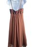Nine West 100% Silk Brown Cocktail Dress Size 4 - photo 2