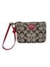 Coach Print Brown Tan Pink Wristlet One size - photo 1