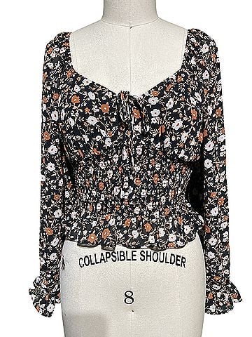 E&M Collection Long Sleeve Blouse (view 1)