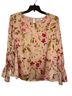 CeCe Floral Pink Blouse Size 1X - photo 1