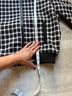 Maje Checkered-gingham Black White Jacket Size M - photo 12